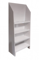 Regał kaszerowany na biało 140 zł.